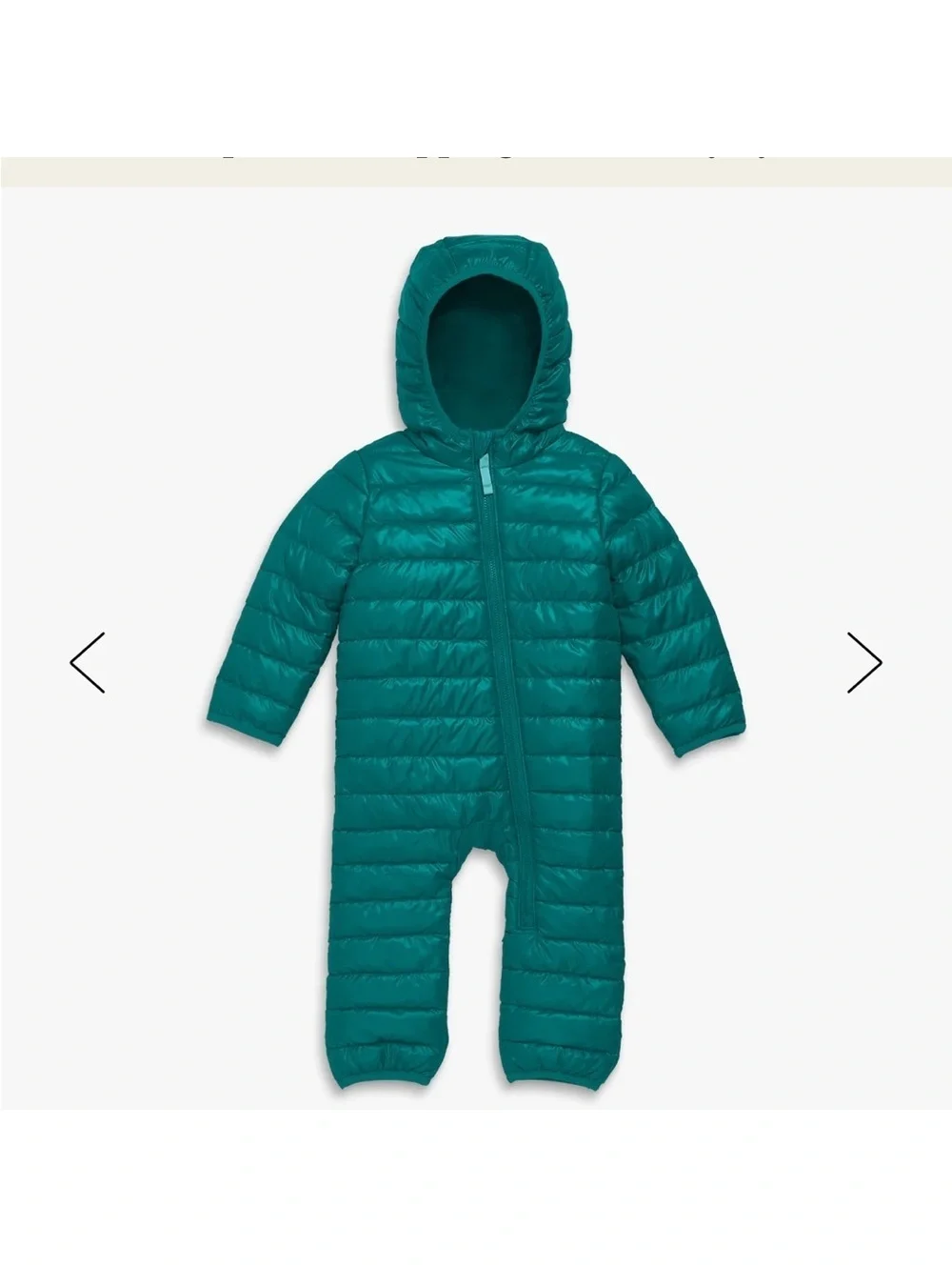 NWOT Primary Lightweight Hooded Puffer Bunting Spruce 18-24 Months